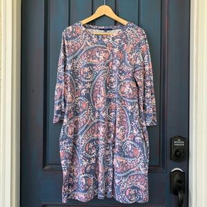 APT.9 XL Loose Fit Floral Paisley Design Dress